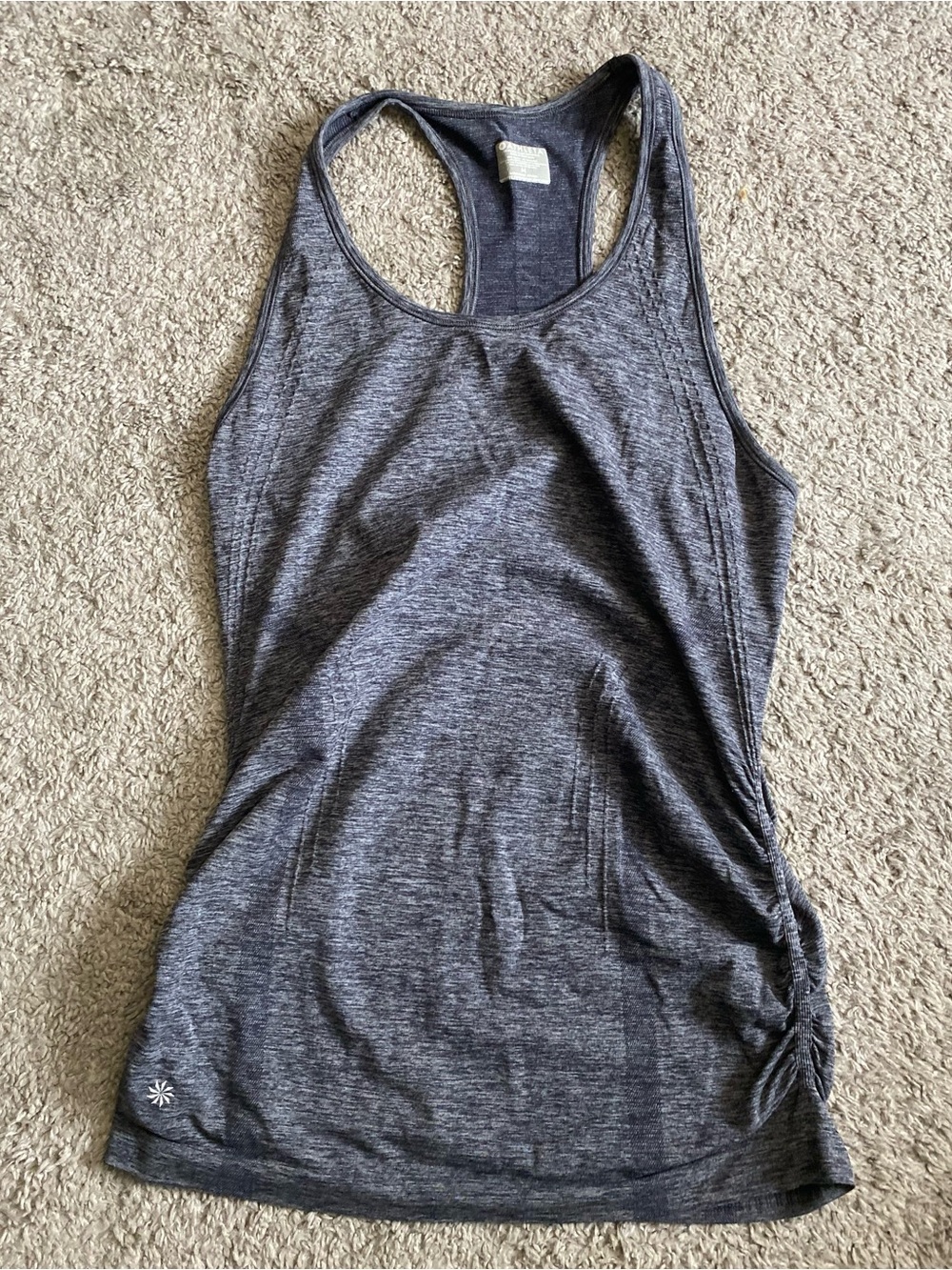 Athleta Dark Heather Gray Racerback Tank